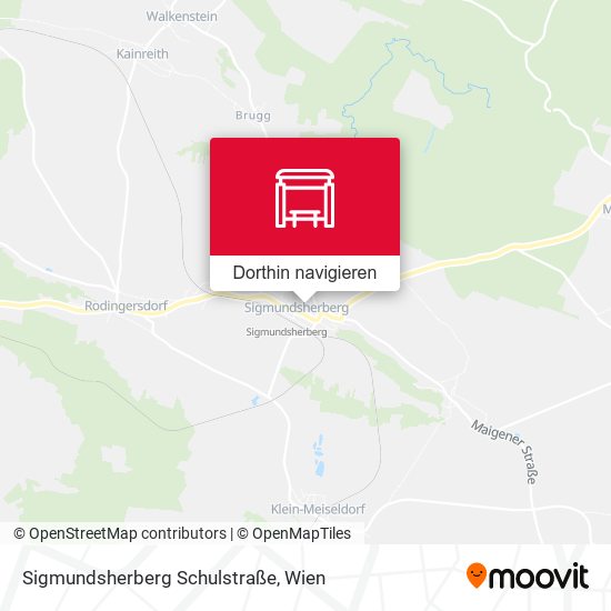 Sigmundsherberg Schulstraße Karte