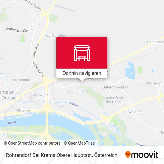 Rohrendorf Bei Krems Obere Hauptstr. Karte