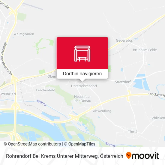Rohrendorf Bei Krems Unterer Mitterweg Karte