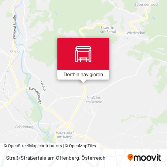 Straß/Straßertale am Offenberg Karte