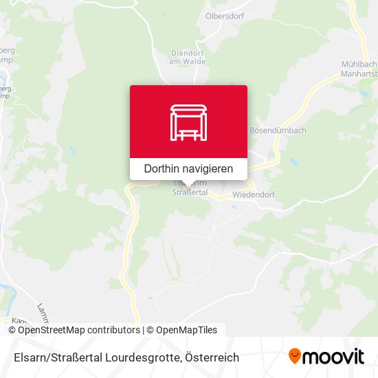 Elsarn / Straßertal Lourdesgrotte Karte