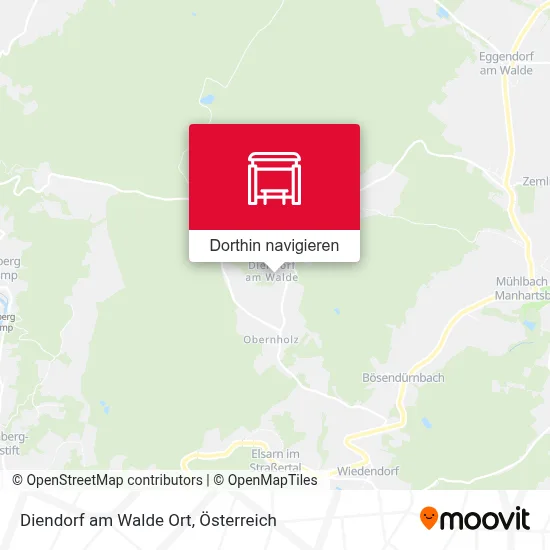 Diendorf am Walde Ort Karte