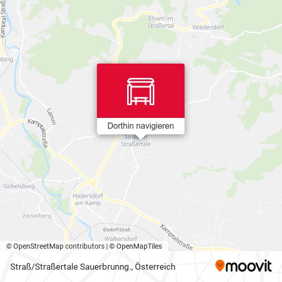 Straß/Straßertale Sauerbrunng. Karte