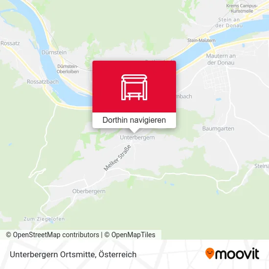 Unterbergern Ortsmitte Karte