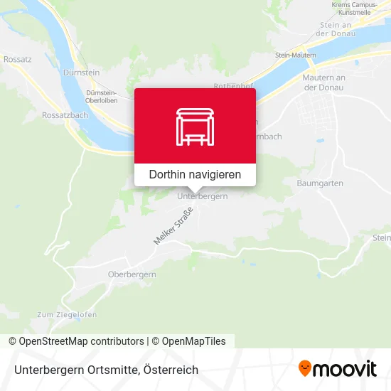 Unterbergern Ortsmitte Karte