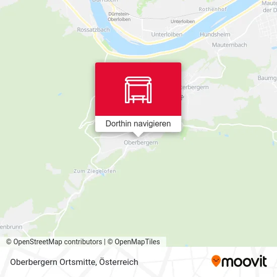 Oberbergern Ortsmitte Karte