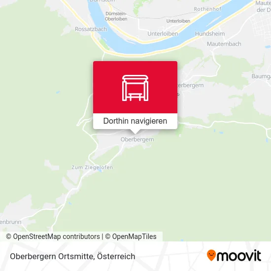Oberbergern Ortsmitte Karte