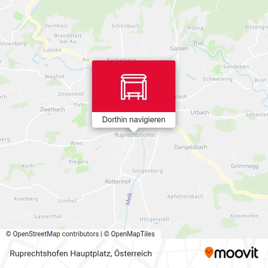 Ruprechtshofen Hauptplatz Karte