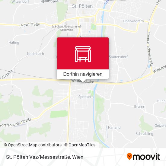 St. Pölten Vaz/Messestraße Karte
