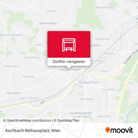 Aschbach Rathausplatz Karte