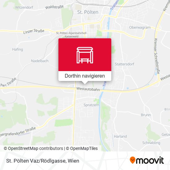 St. Pölten Vaz/Rödlgasse Karte