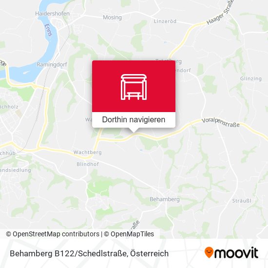 Behamberg B122/Schedlstraße Karte