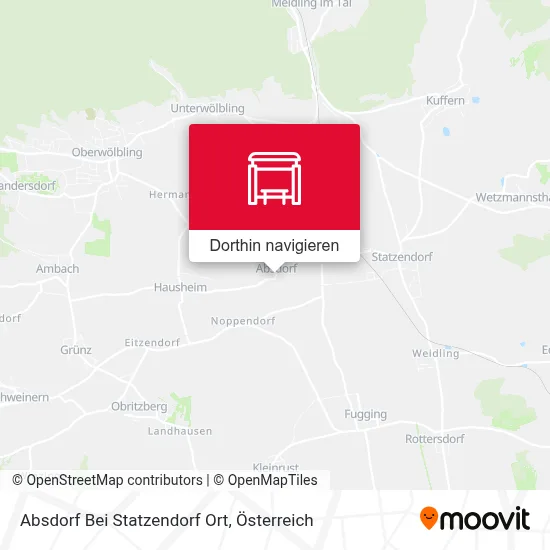 Absdorf Bei Statzendorf Ort Karte