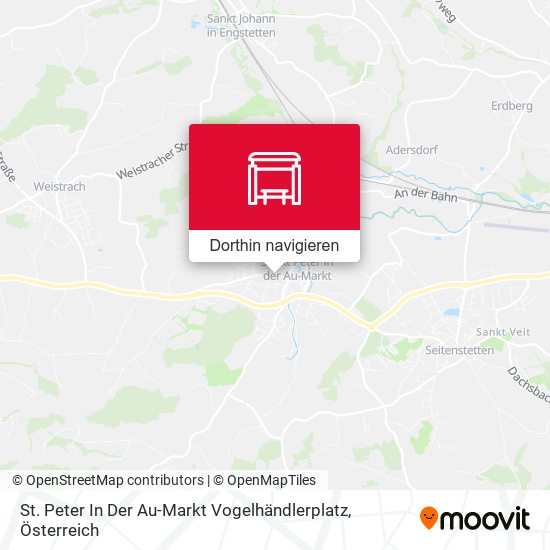 St. Peter In Der Au-Markt Vogelhändlerplatz Karte