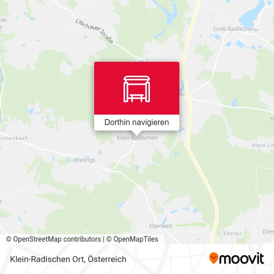 Klein-Radischen Ort Karte