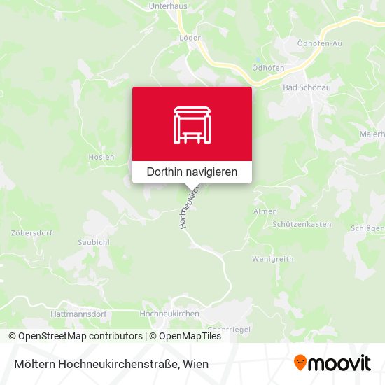 Möltern Hochneukirchenstraße Karte