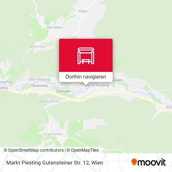 Markt Piesting Gutensteiner Str. 12 Karte