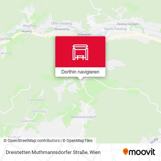 Dreistetten Muthmannsdorfer Straße Karte