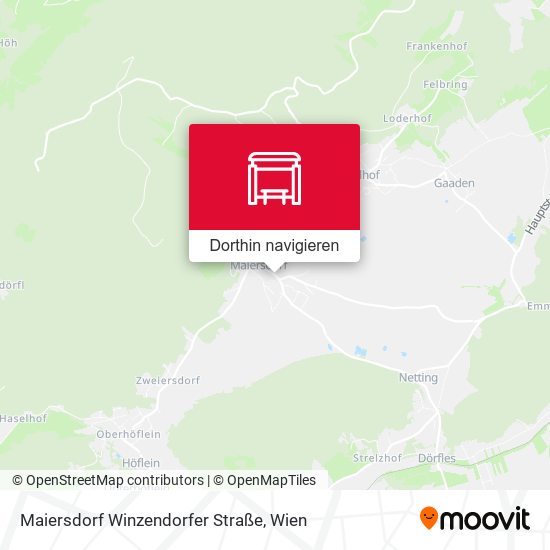 Maiersdorf Winzendorfer Straße Karte