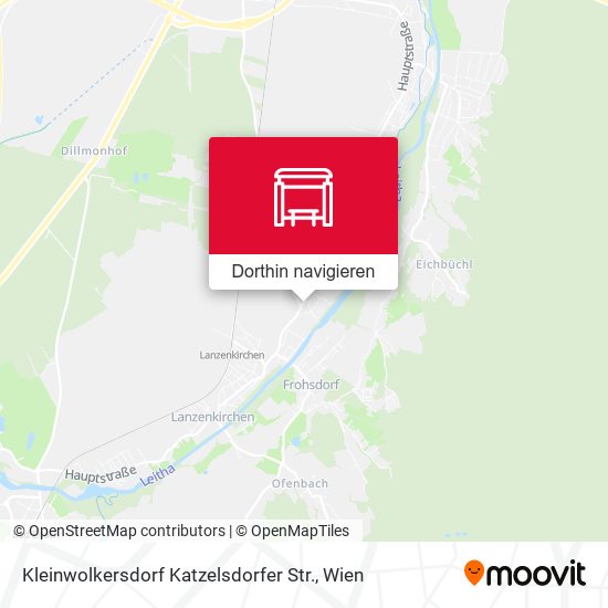 Kleinwolkersdorf Katzelsdorfer Str. Karte