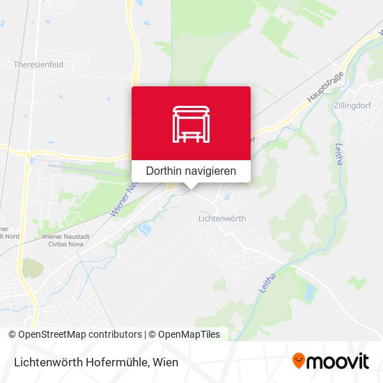 Lichtenwörth Hofermühle Karte