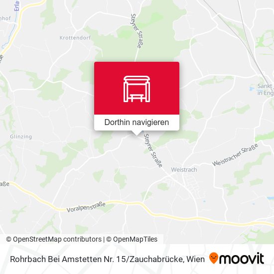Rohrbach Bei Amstetten Nr. 15 / Zauchabrücke Karte