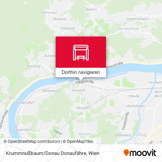 Krummnußbaum/Donau Donaufähre Karte