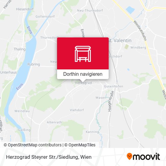 Herzograd Steyrer Str. / Siedlung Karte