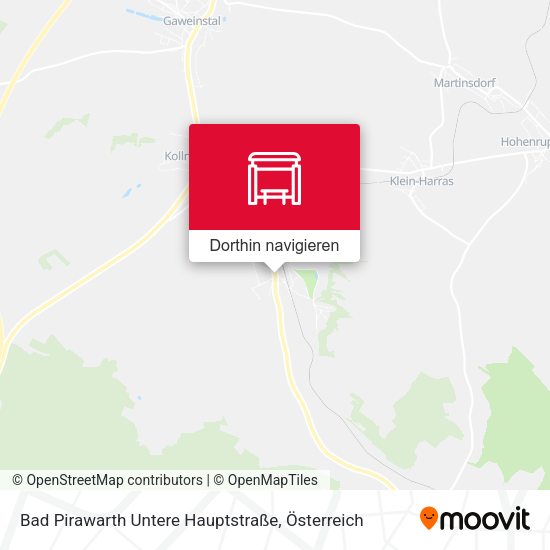 Bad Pirawarth Untere Hauptstraße Karte