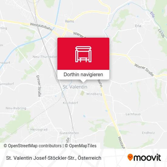 St. Valentin Josef-Stöckler-Str. Karte