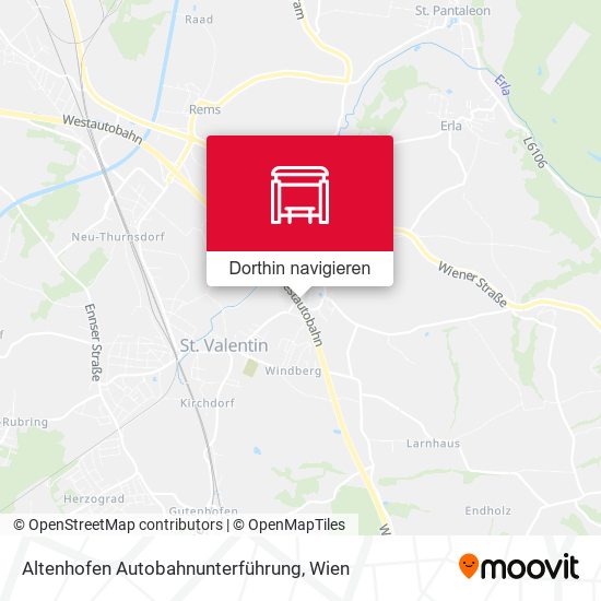Altenhofen Autobahnunterführung Karte
