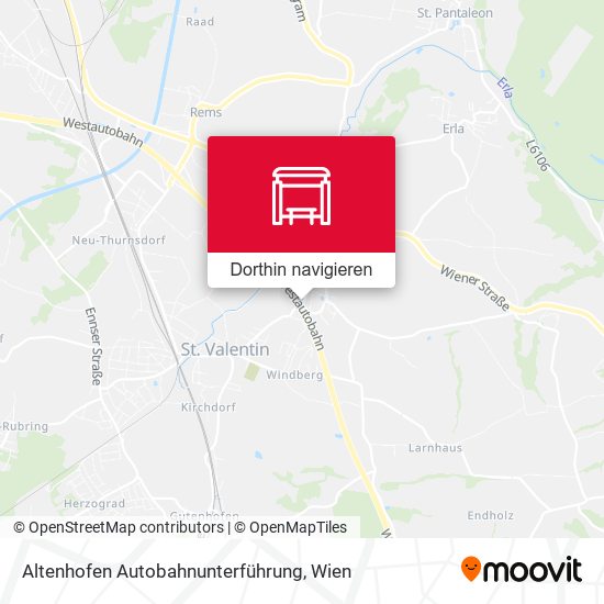 Altenhofen Autobahnunterführung Karte