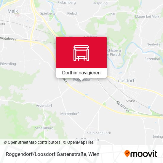 Roggendorf / Loosdorf Gartenstraße Karte