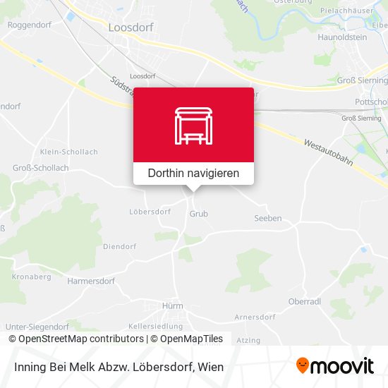 Inning Bei Melk Abzw. Löbersdorf Karte