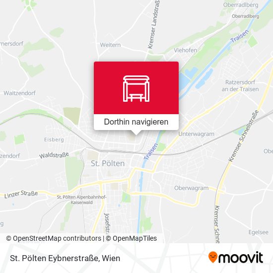 St. Pölten Eybnerstraße Karte