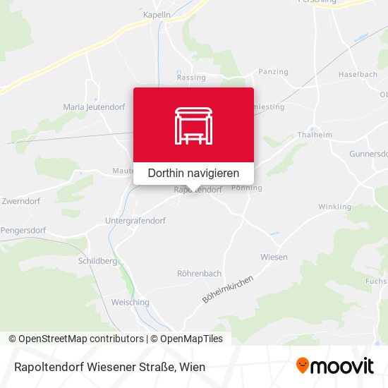 Rapoltendorf Wiesener Straße Karte