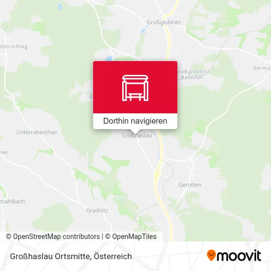 Großhaslau Ortsmitte Karte