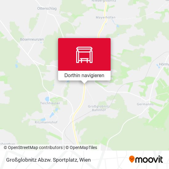 Großglobnitz Abzw. Sportplatz Karte