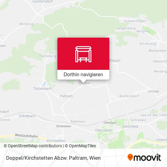 Doppel / Kirchstetten Abzw. Paltram Karte