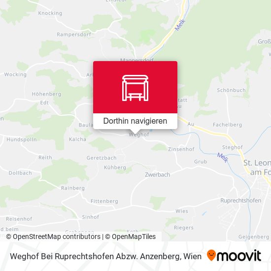 Weghof Bei Ruprechtshofen Abzw. Anzenberg Karte