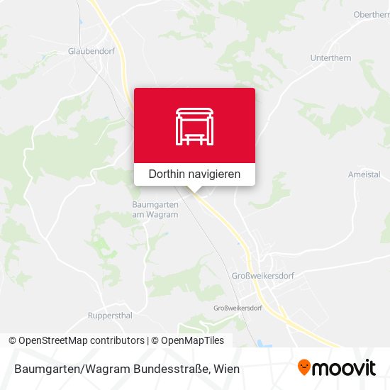 Baumgarten/Wagram Bundesstraße Karte