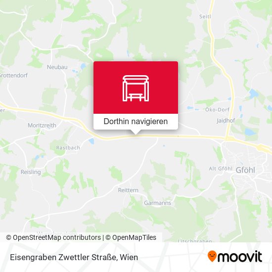 Eisengraben Zwettler Straße Karte