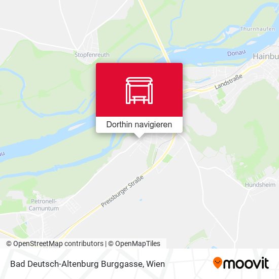 Bad Deutsch-Altenburg Burggasse Karte