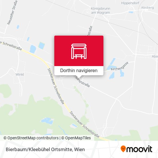 Bierbaum/Kleebühel Ortsmitte Karte