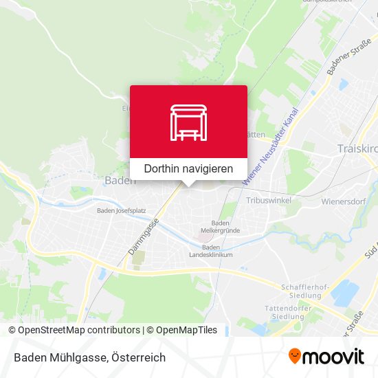 Baden Mühlgasse Karte