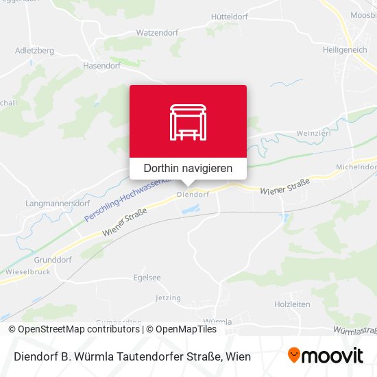 Diendorf B. Würmla Tautendorfer Straße Karte