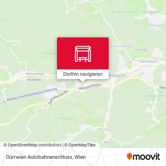Dürrwien Autobahnanschluss Karte