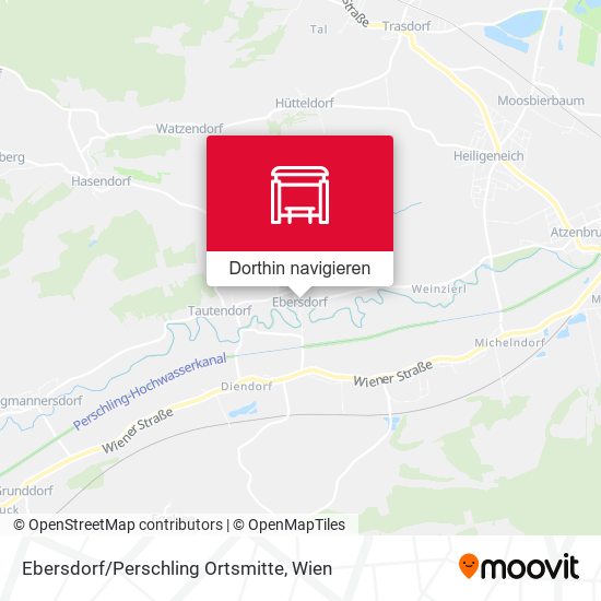 Ebersdorf/Perschling Ortsmitte Karte