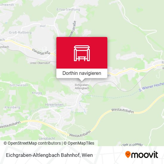 Eichgraben-Altlengbach Bahnhof Karte