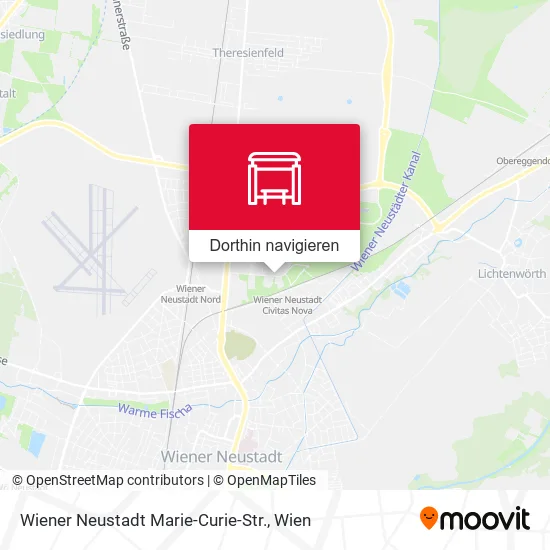 Wiener Neustadt Marie-Curie-Str. Karte